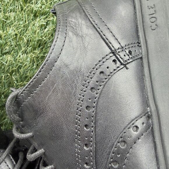 Cole Haan Grand+ Wingtip Oxford Black Leather Men\'s Dress Shoe main image 4